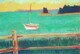Split Rail Fence with Sailboat (sold)